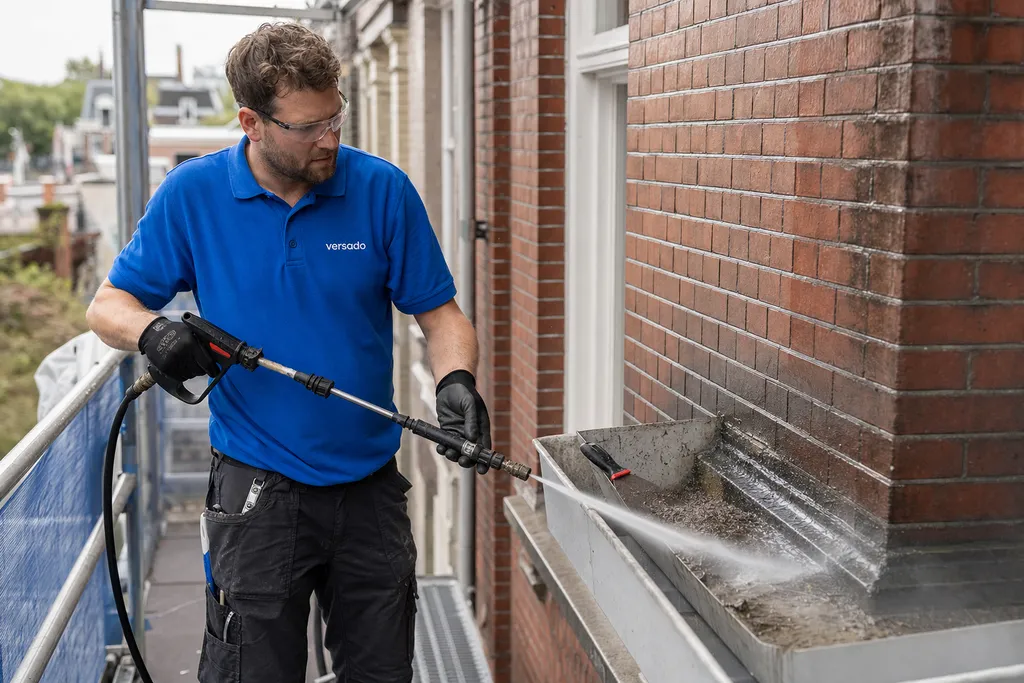Ervaren Gevelreiniger - Regio Eindhoven aan het werk bij Versado in Eindhoven