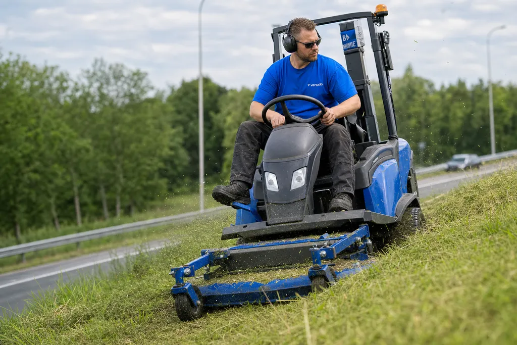 Maaimachinist regio Heerlen aan het werk bij Versado in Heerlen