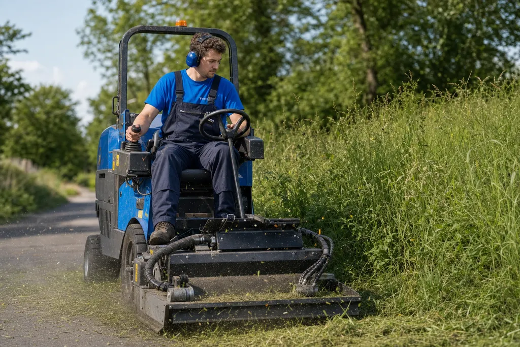Maaimachinist regio Maastricht aan het werk bij Versado in Maastricht