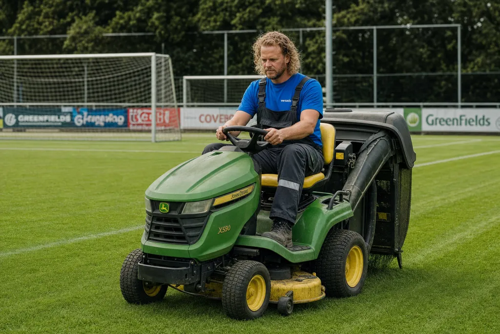 Machinist Sportvelden- regio Heerlen aan het werk bij Versado in Heerlen