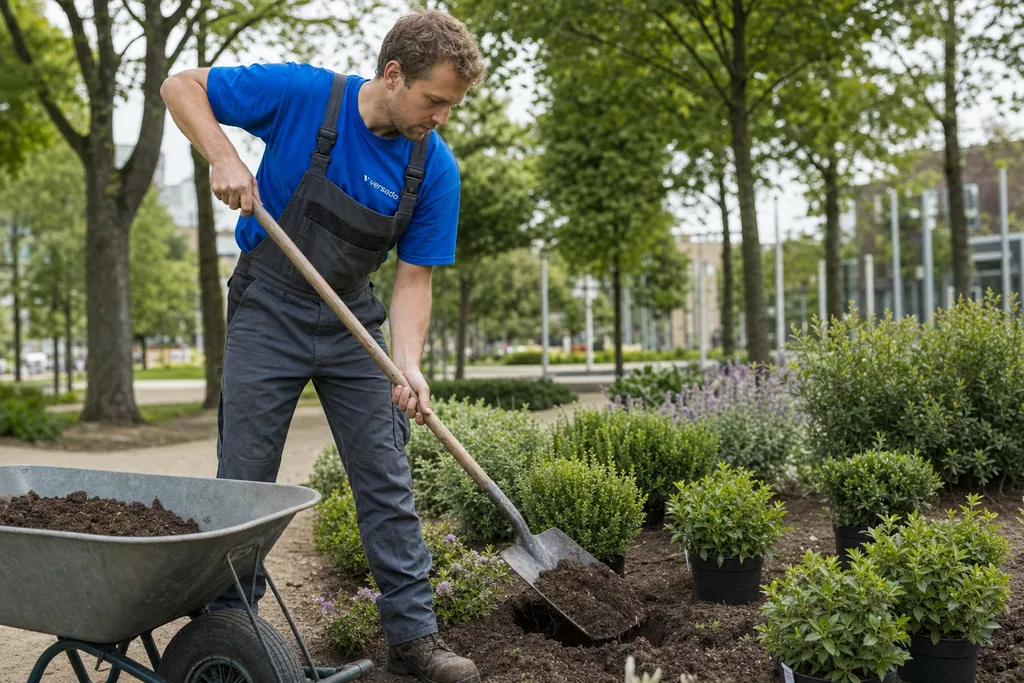 Meewerkend voorman groenvoorziening regio Heerlen aan het werk bij Versado in Heerlen