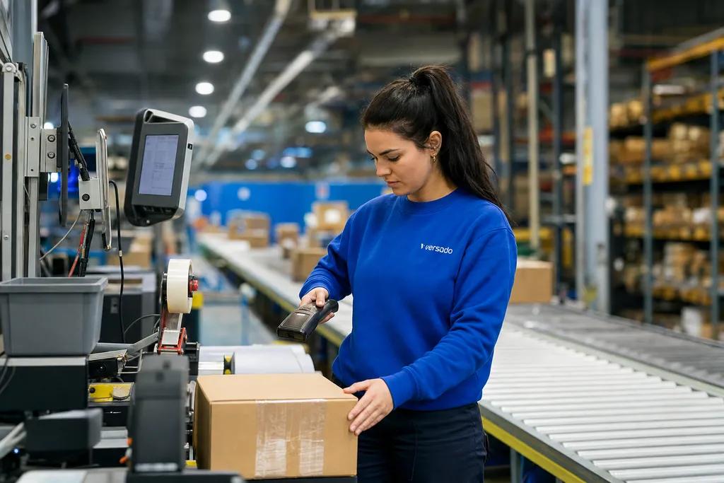 Productiemedewerker aan het werk bij Versado in Venlo