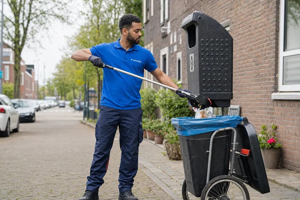 Reinigingsspecialist regio Eindhoven aan het werk bij Versado in Eindhoven
